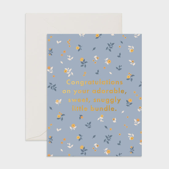 Fox & Fallow - Snuggly Bundle Broderie Greeting Card