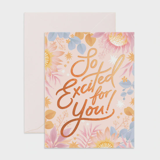 Fox & Fallow - So Excited For You Greeting Card