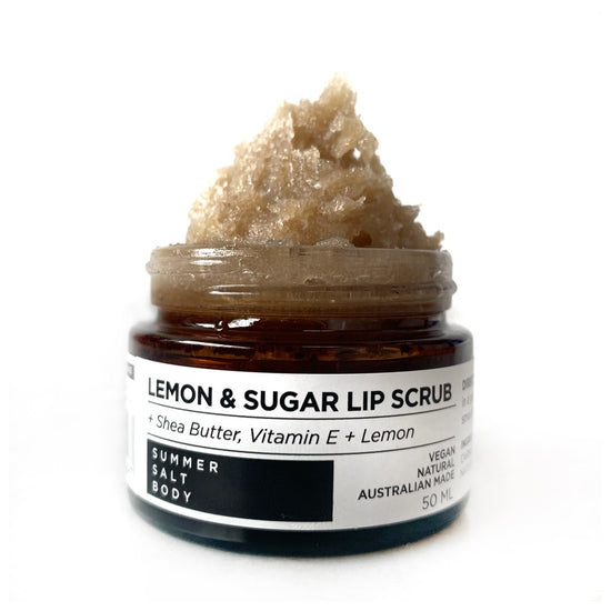 Summer Salt Body - Lemon & Sugar Lip Scrub (50ml)