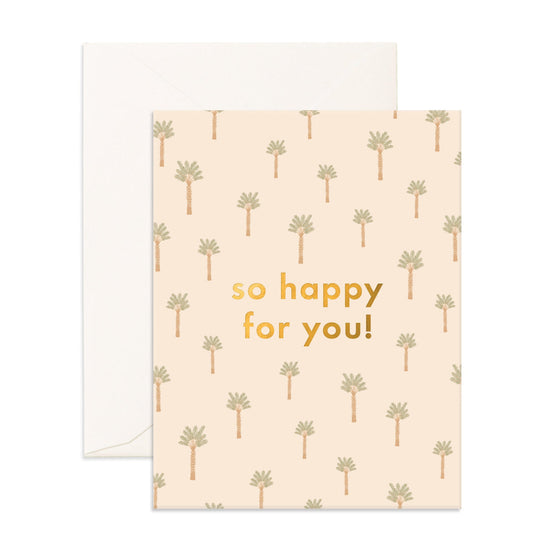 Fox & Fallow - So Happy Tiny Palms Greeting Card
