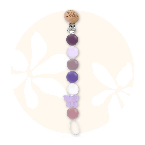 Audrey's Moon - Beaded Dummy Clip (Maddie Lilac)