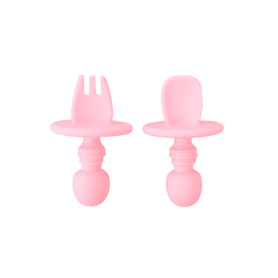 Sundae Bébé - Grabby Spoon & Fork Set (Colour Options)