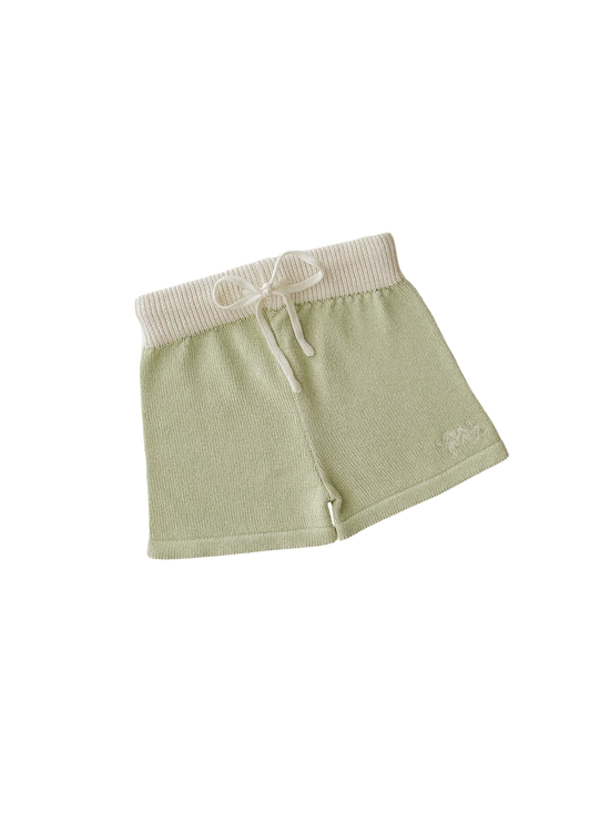 Load image into Gallery viewer, Ziggy Lou - Knit Shorts (Lime)
