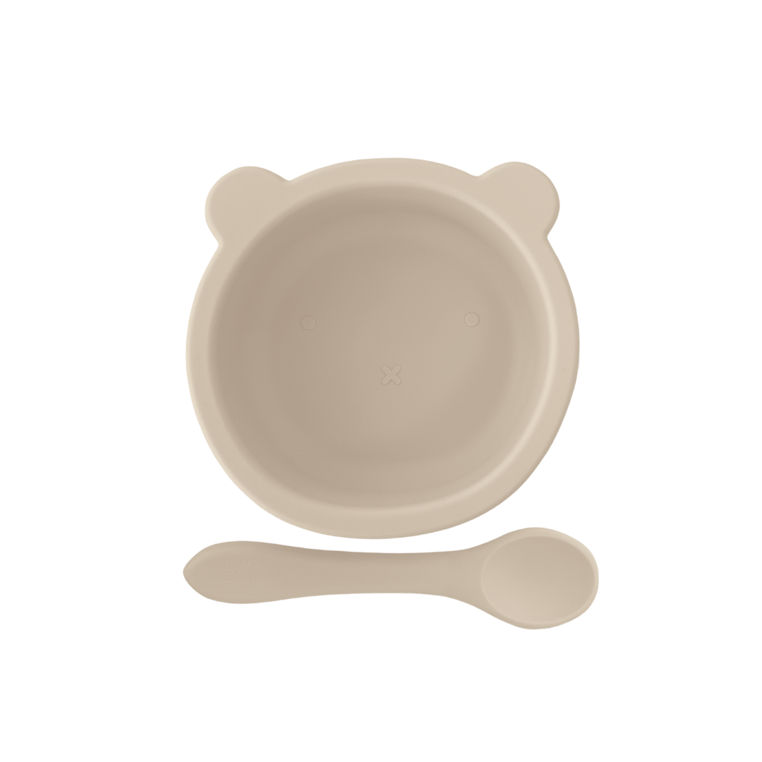 Sundae Bébé - Teddy Bear Picnic Silicone Dinner Set (Vanilla Bean)