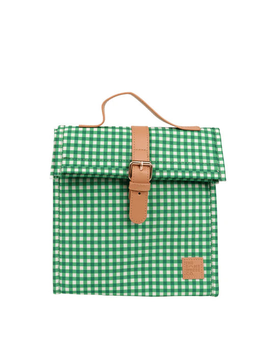 The Somewhere Co. - Lunch Satchel (Green Gingham)