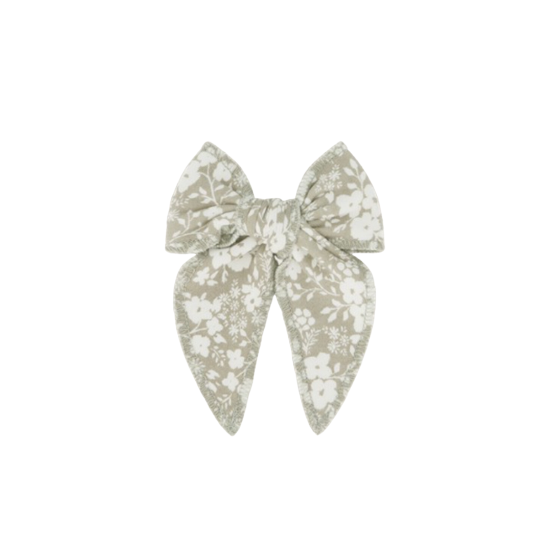 Jamie Kay - Organic Cotton Bow (Pansy Floral Mist)