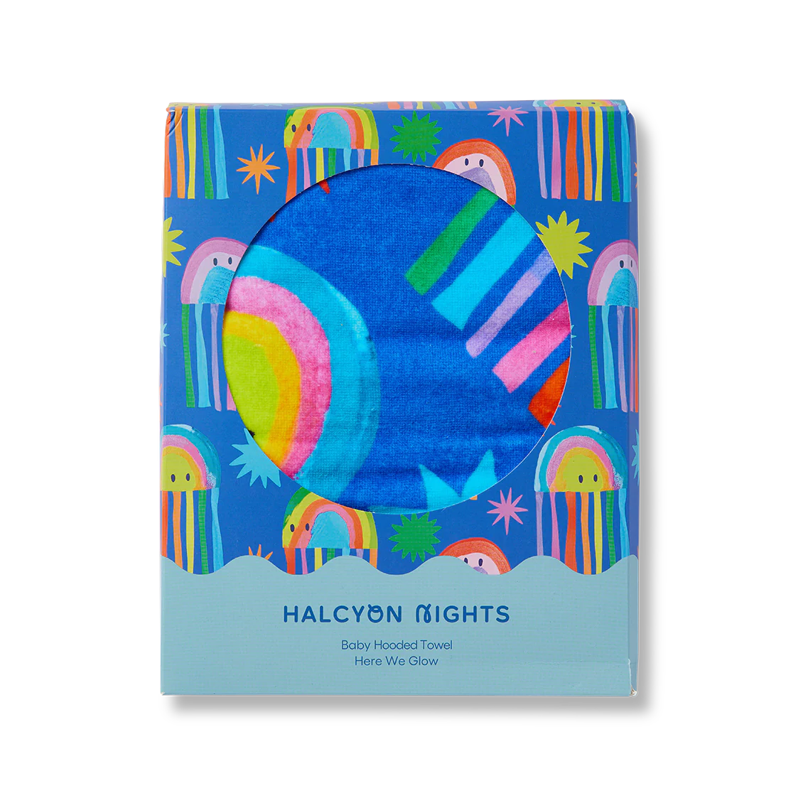 Halcyon Nights - Baby Bath Towel (Here We Glow)