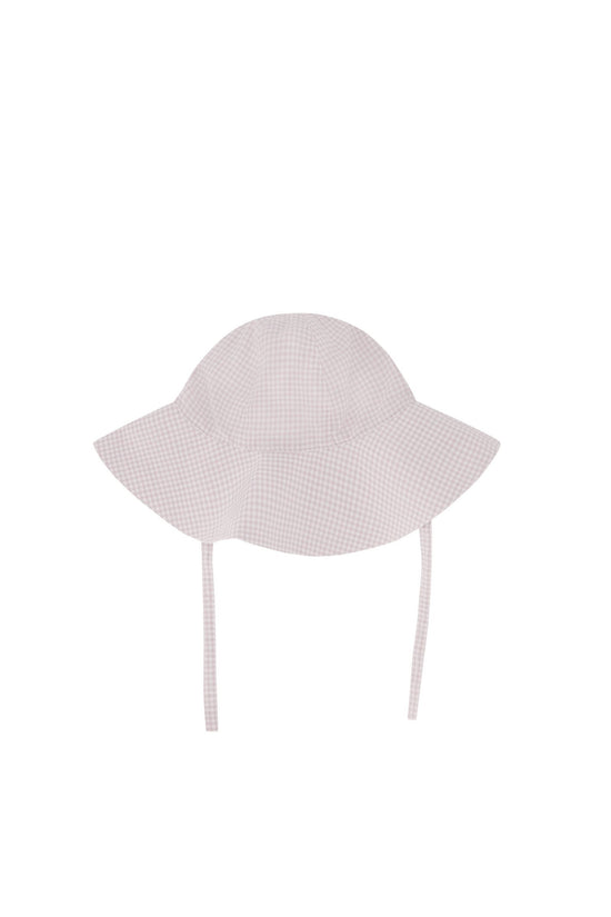 Jamie Kay - Organic Cotton Noelle Hat (Gingham Lilac)