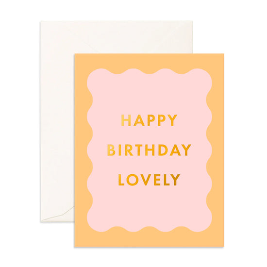 Fox & Fallow - Birthday Lovely Wiggle Frame Greeting Card