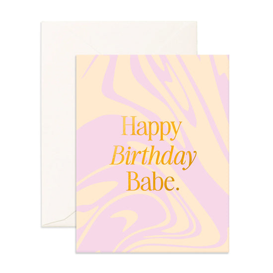 Fox & Fallow - Birthday Babe Acid Wash Greeting Card
