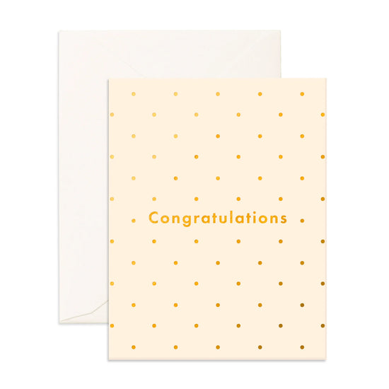 Fox & Fallow - Congratulations Dots Greeting Card