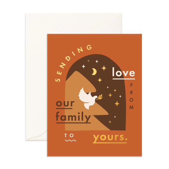 Fox & Fallow - Sending Love Window Greeting Card