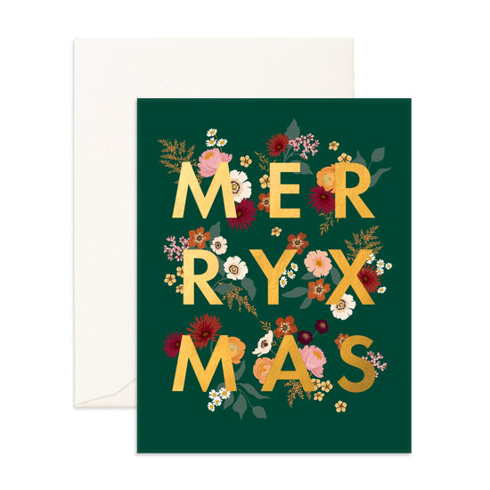 Fox & Fallow - Merry XMAS Botanika Forest Greeting Card