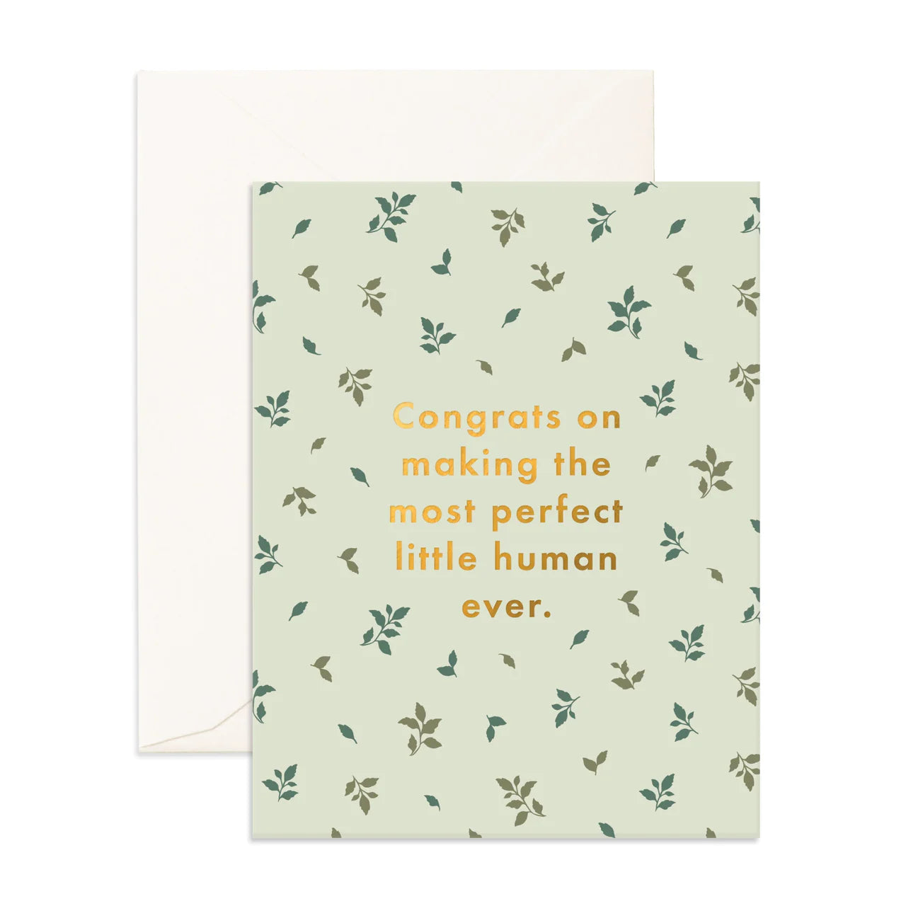 Load image into Gallery viewer, Fox &amp;amp; Fallow - Perfect Human Broderie Greeting Card
