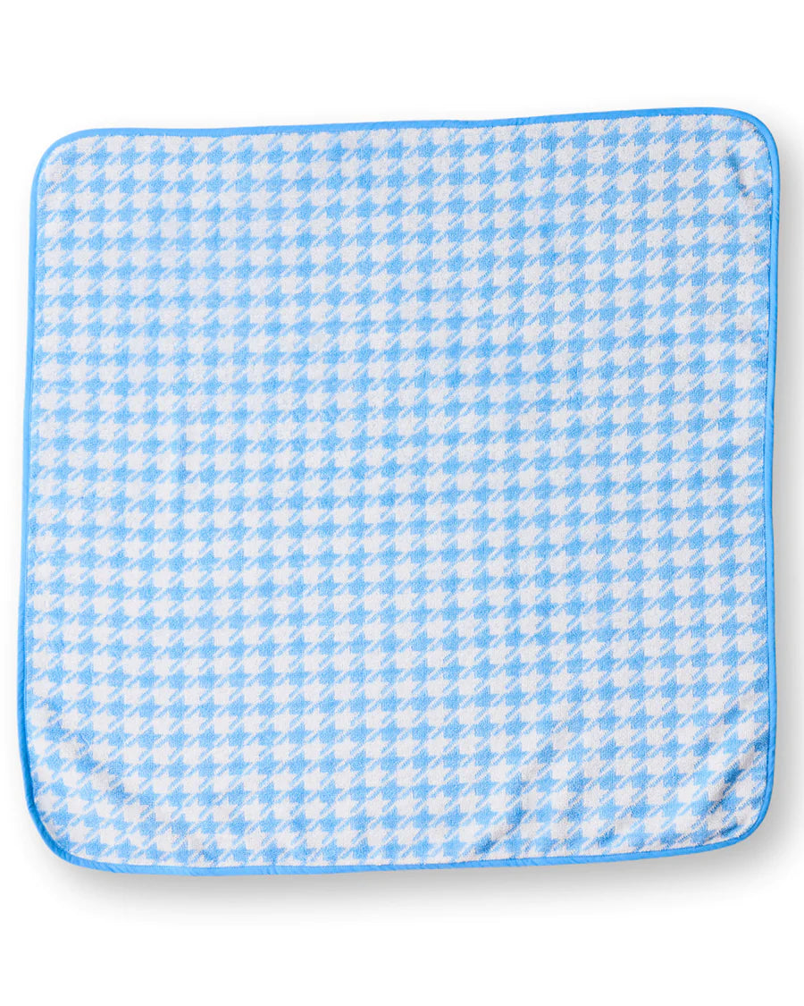 Kip & Co - Terry Baby Towel (Houndstooth Blue)