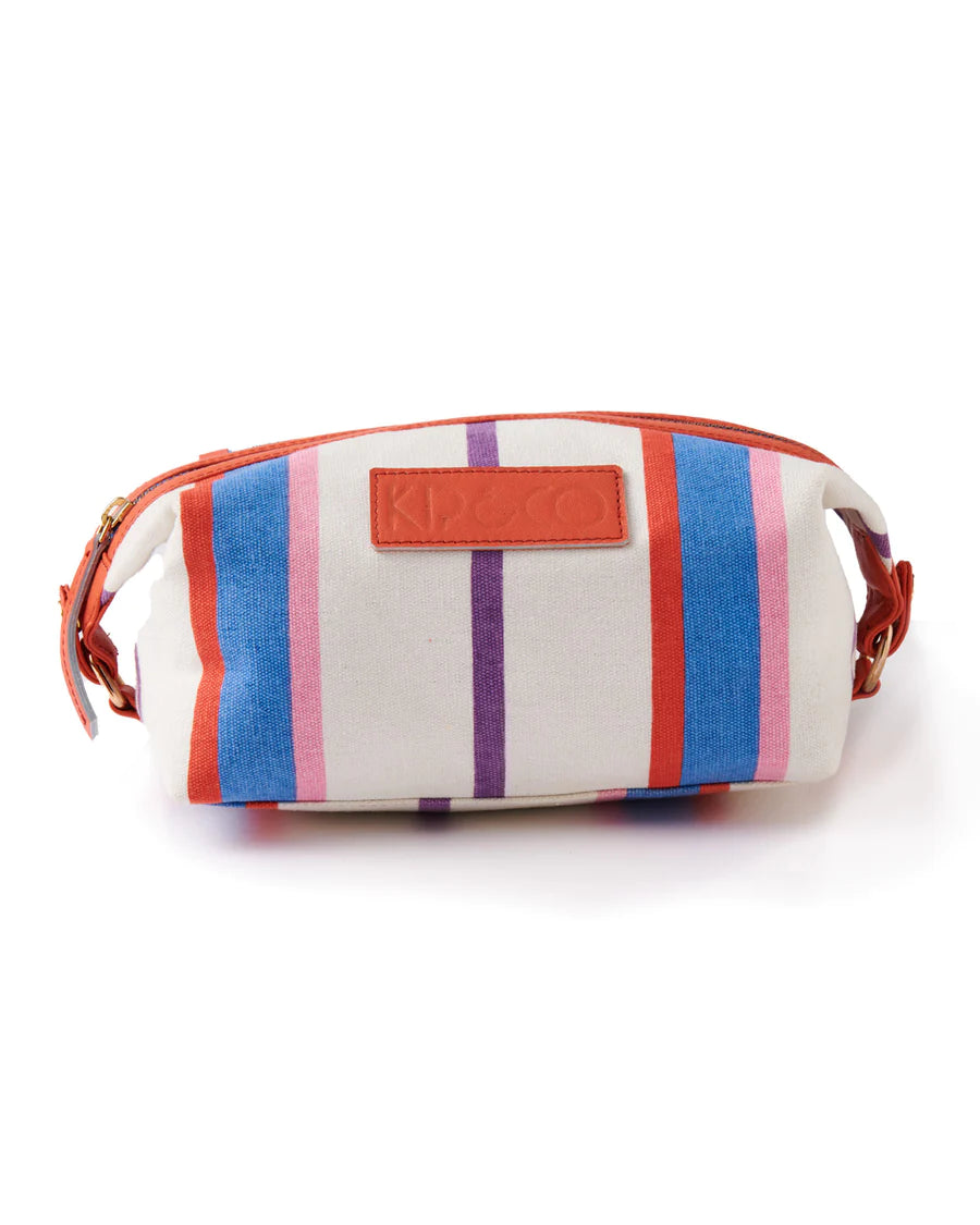 Load image into Gallery viewer, Kip &amp;amp; Co - Toiletry Bag (Maldives Stripe)

