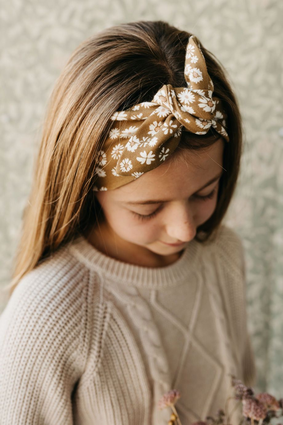 Jamie Kay - Organic Cotton Headband (Daisy Floral)