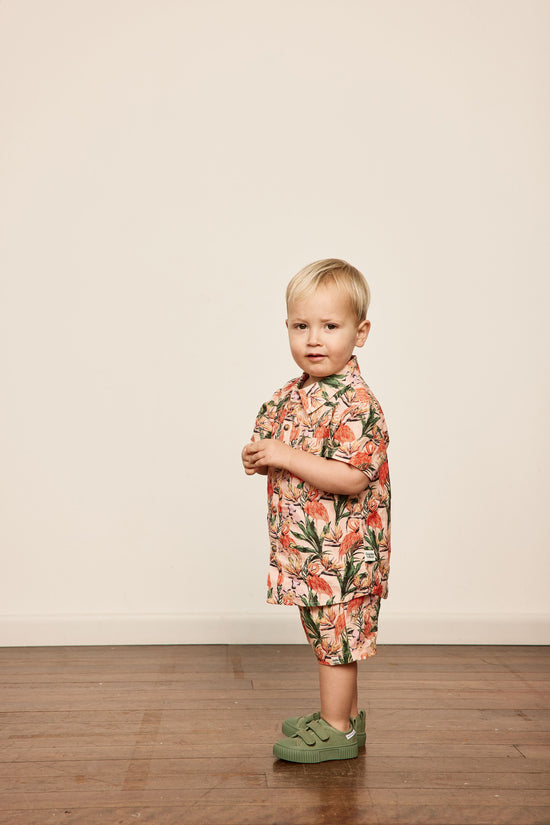 Load image into Gallery viewer, Goldie + Ace - Noah Linen Shorts (Flamingo Pink)

