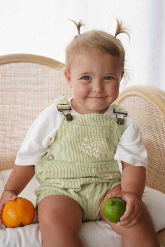 Load image into Gallery viewer, Ziggy Lou - Summer Overalls (Lime)
