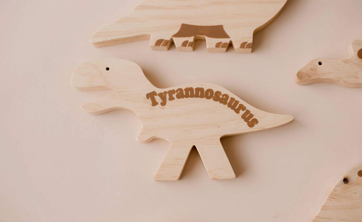 Load image into Gallery viewer, QToys - Wooden Dinosaurs (Set of 5)

