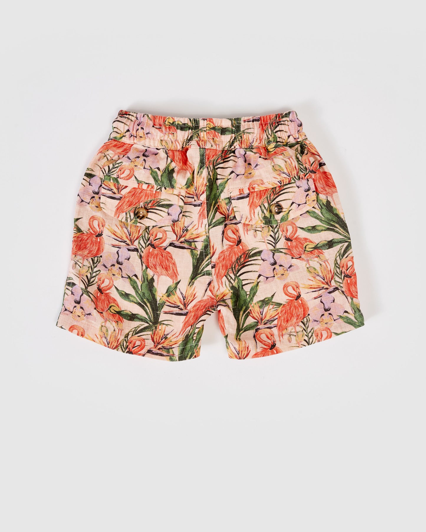 Load image into Gallery viewer, Goldie + Ace - Noah Linen Shorts (Flamingo Pink)
