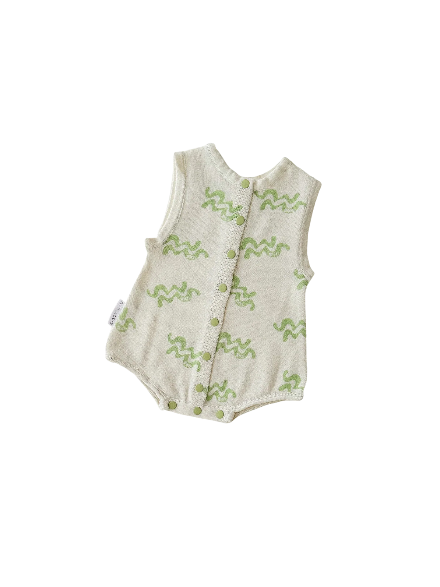 Load image into Gallery viewer, Ziggy Lou - Summer Bubble Romper (Waves)
