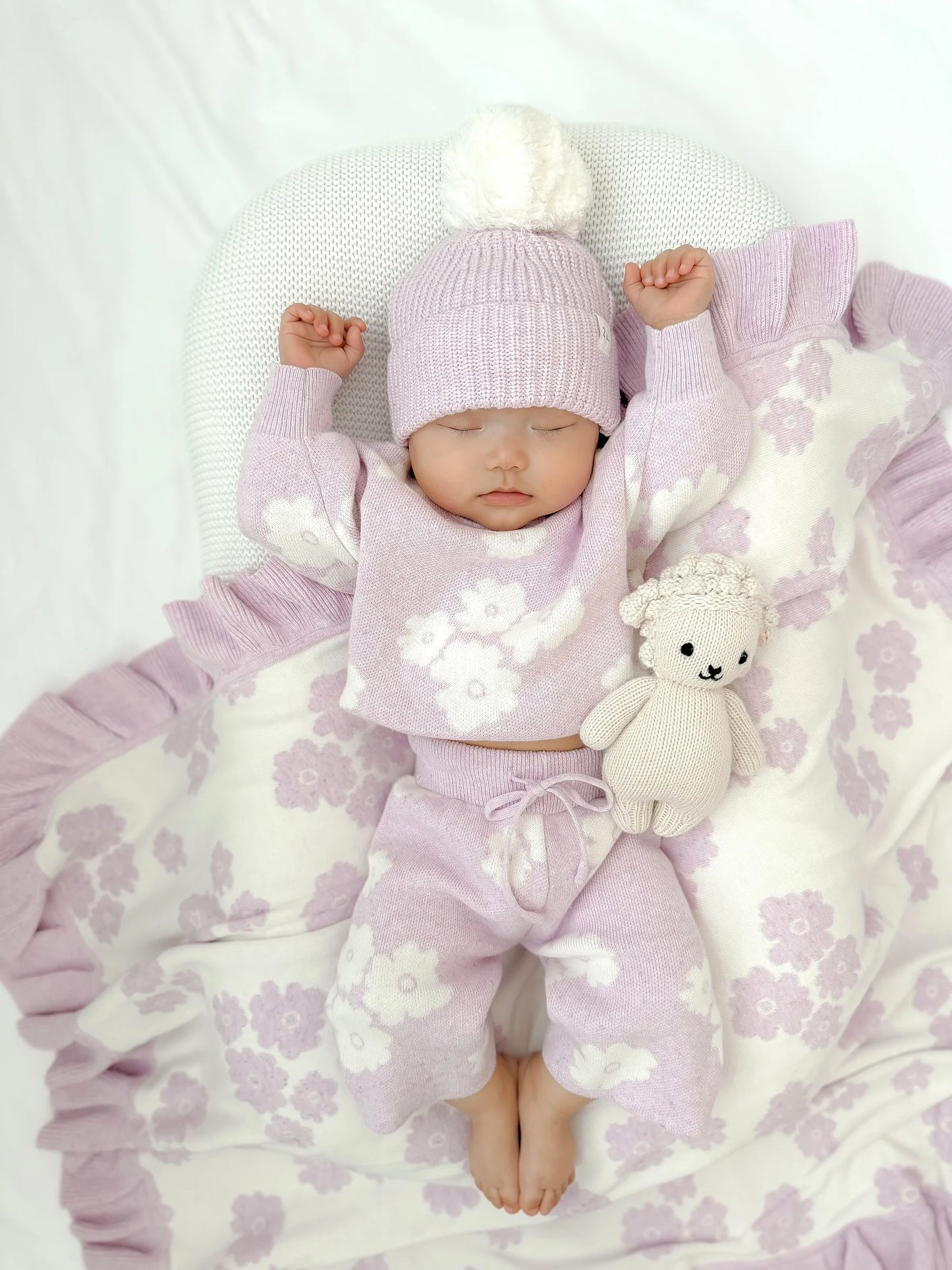 Ziggy Lou - Knit Baby Blanket (Iris)