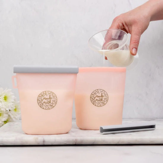 Made to Milk - Reusable Breastmilk Storage Bags (Light Pink 2pk)