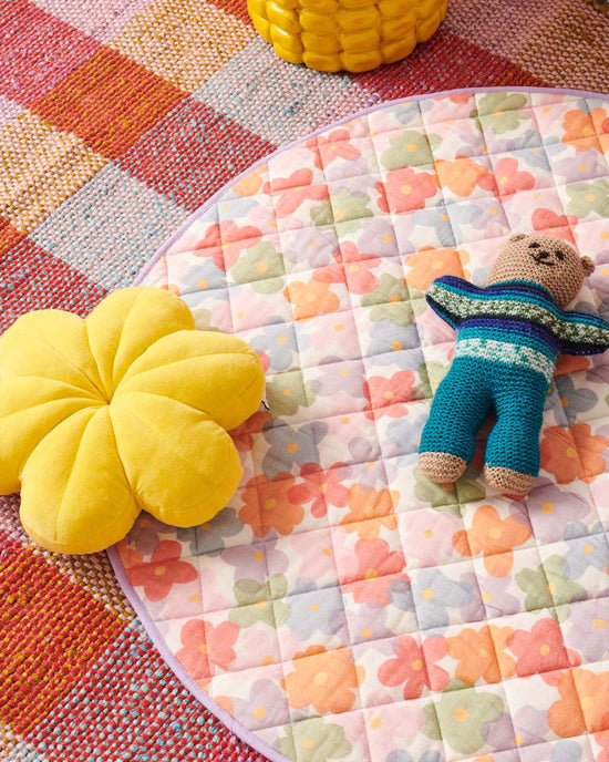 Kip & Co - Organic Quilted Baby Play Mat (Paper Daisy)