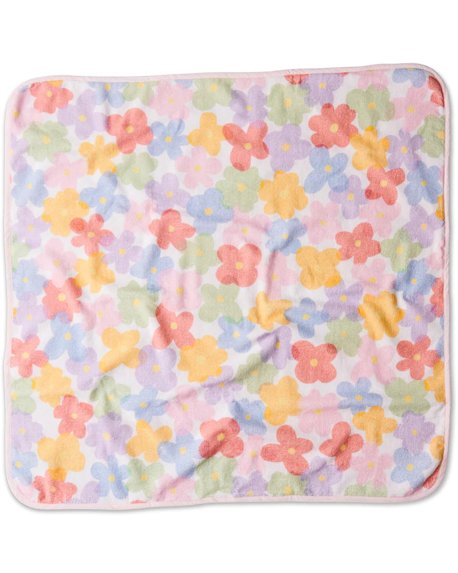 Kip & Co - Printed Terry Baby Towel (Paper Daisy)