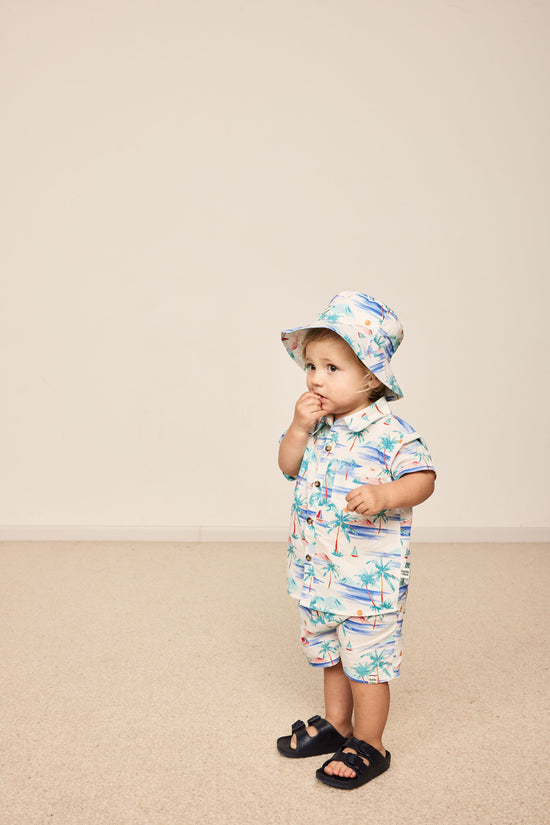 Load image into Gallery viewer, Goldie + Ace - Goldie Cotton Bucket Hat (Paradise White)
