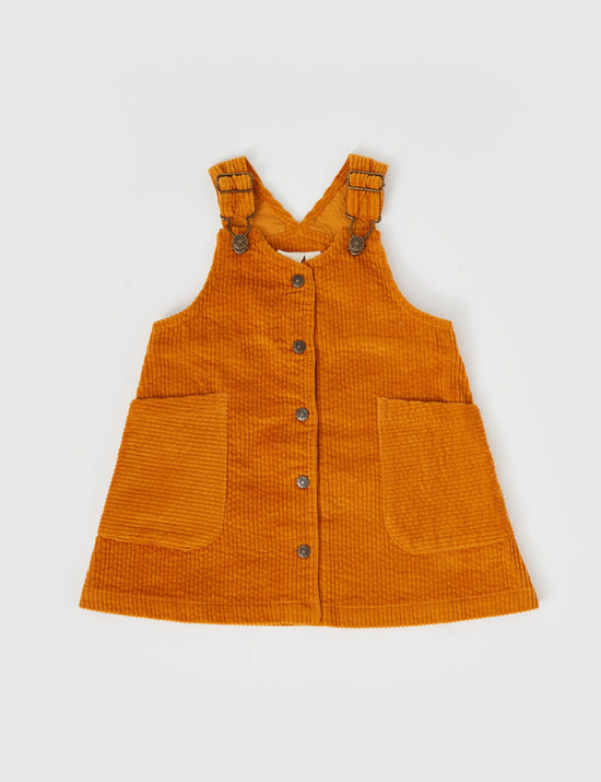 Goldie + Ace - Polly Corduroy Pinafore Dress (Golden)