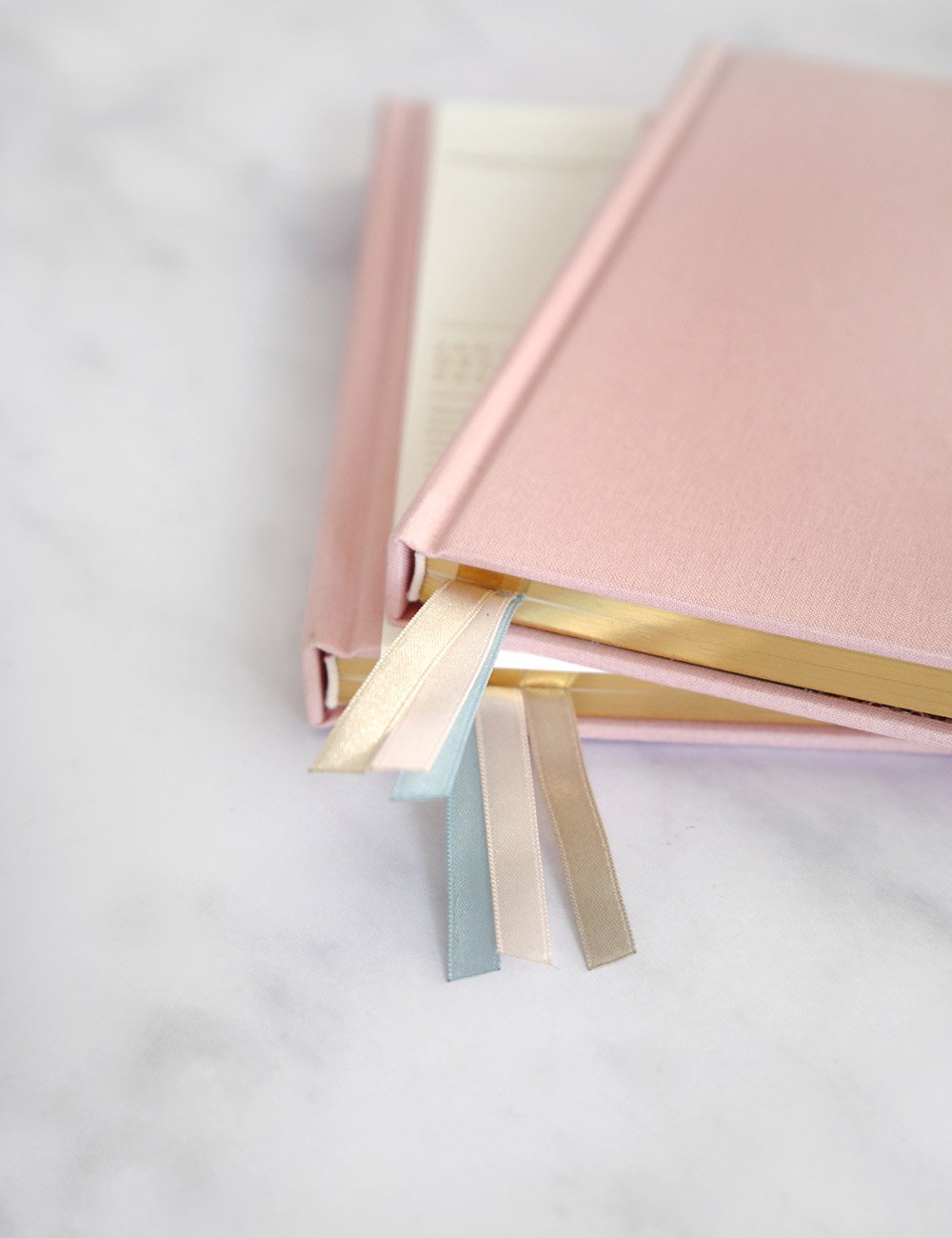 Bespoke Letterpress - 2021 Petite Linen Bound Planner - Blush Pink