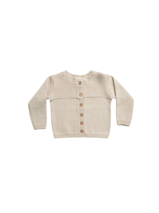 Quincy Mae - Knit Cardigan Natural