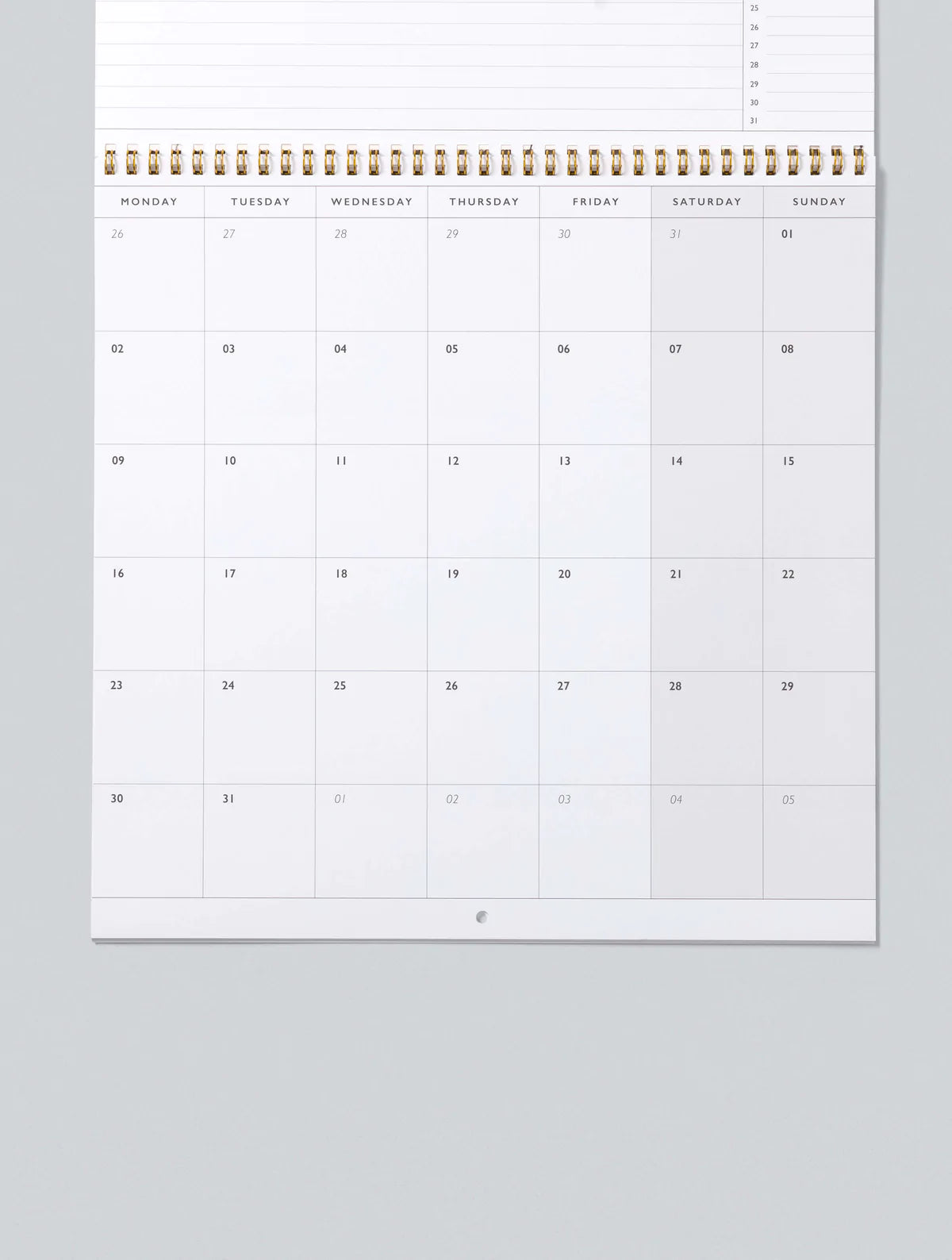 Write to Me - 2023 Linen Wall Planner & Calendar (Teal)
