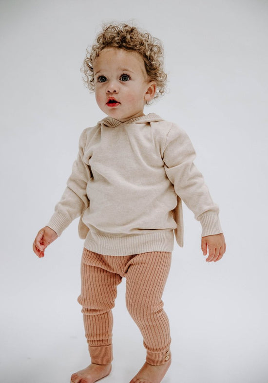 Miann & Co Baby Texture Rib Legging - Blush
