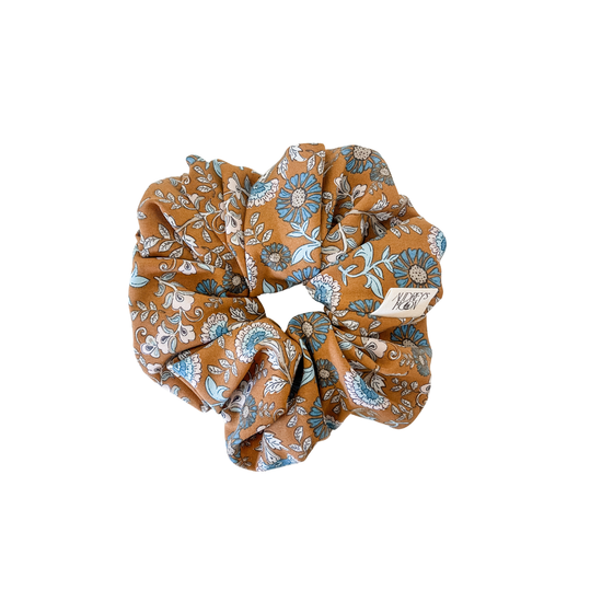 Load image into Gallery viewer, Audrey&amp;#39;s Moon - Jumbo Scrunchie (Terracotta Paisley)
