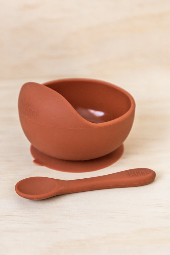 Kiin - Silicone Bowl + Spoon Set (Rust)
