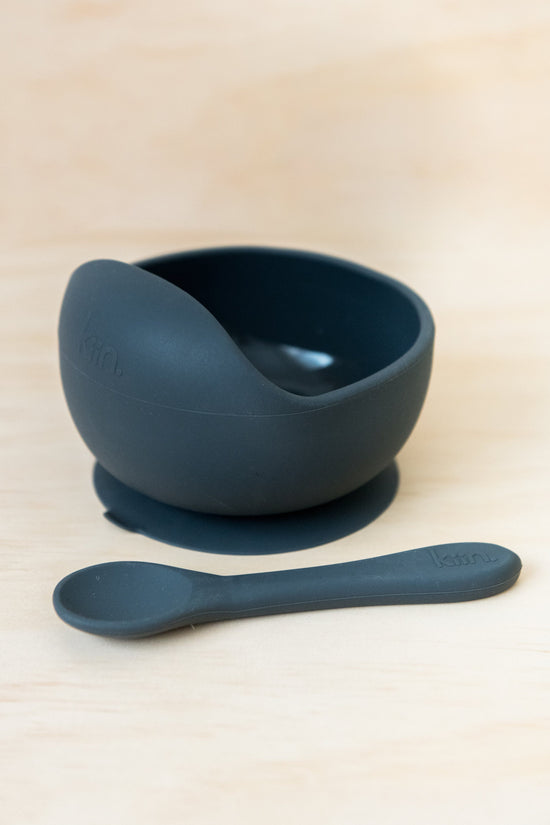 Kiin - Silicone Bowl + Spoon Set (Storm)