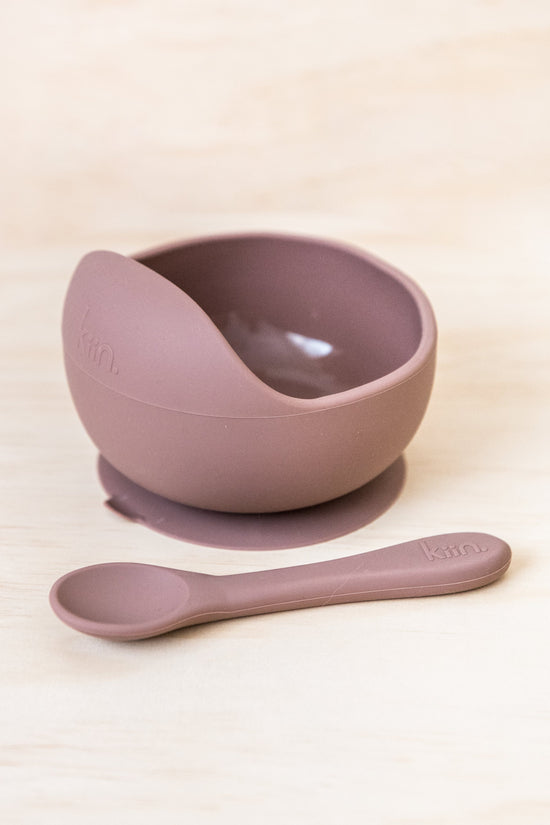 Kiin - Silicone Bowl + Spoon Set (Heather)