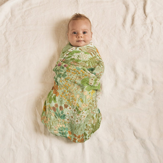 Load image into Gallery viewer, Banabae - Mint Meadow Swaddle

