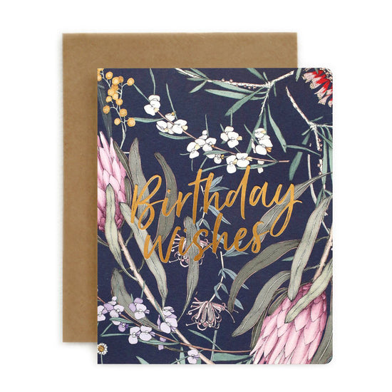 Bespoke Letterpress- Birthday Wishes Card