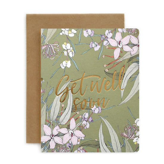 Bespoke Letterpress - Get Well Soon Greeting Card