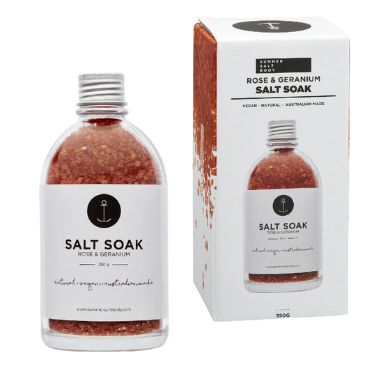 Summer Salt Body - Salt Soak (Rose & Geranium)