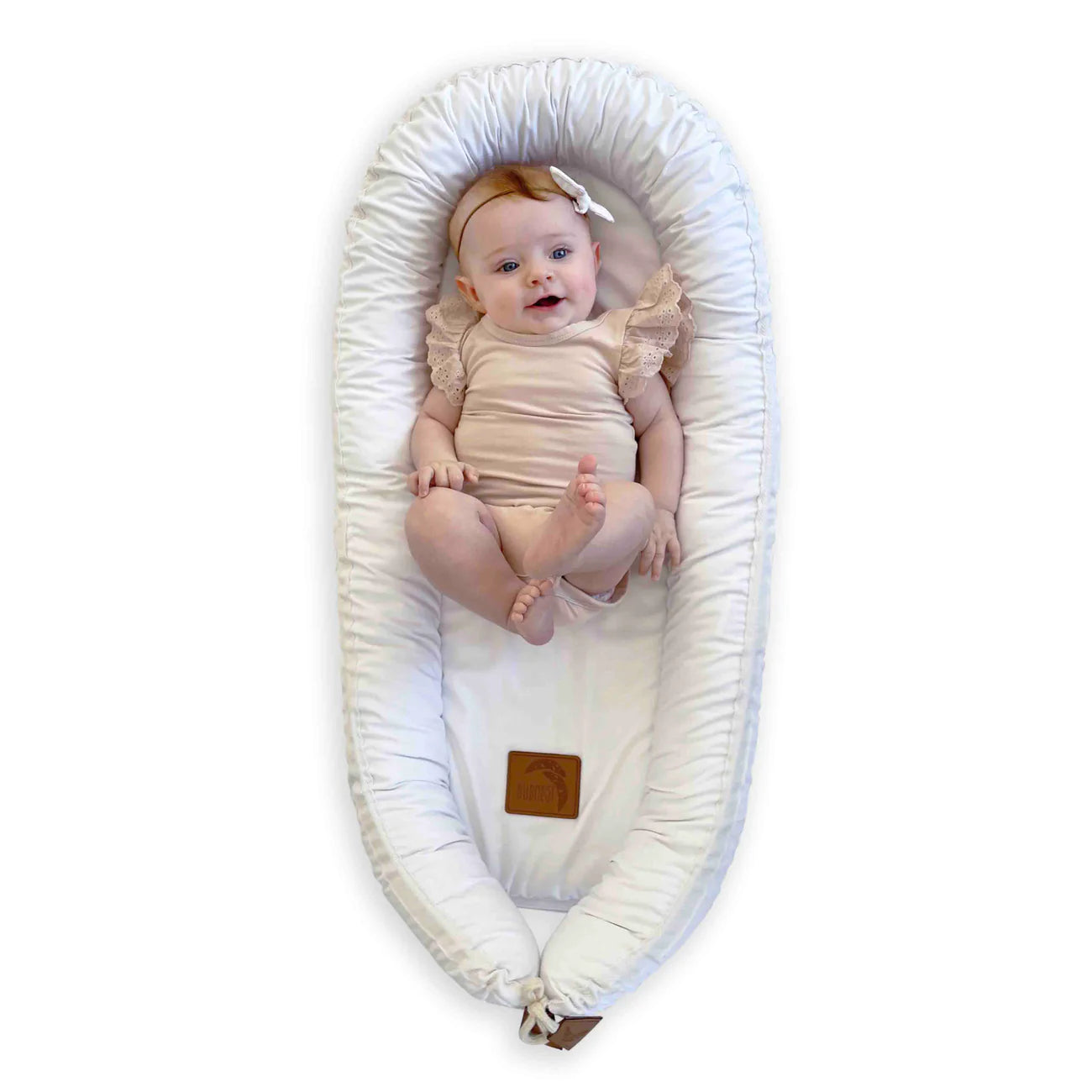 Load image into Gallery viewer, Bubnest - Organic Baby Nest (White)
