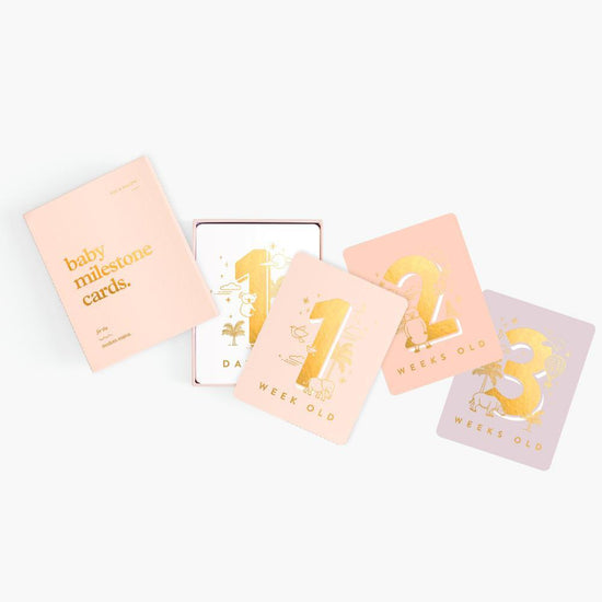 Fox & Fallow - Baby Milestone Cards (Cream)