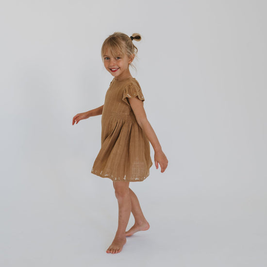 Load image into Gallery viewer, Illoura Blossom Dress - Hazelnut
