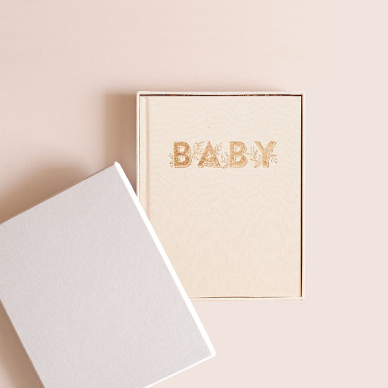 Fox & Fallow - Mini Baby Book Boxed (Oatmeal)