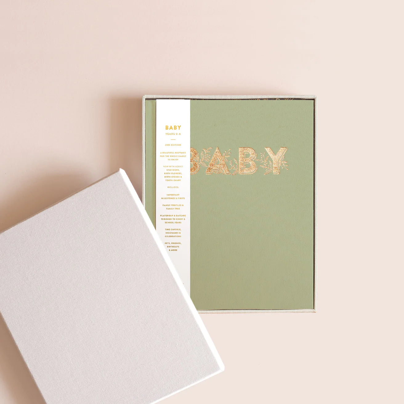 Fox & Fallow - Mini Baby Book Boxed (Sage)