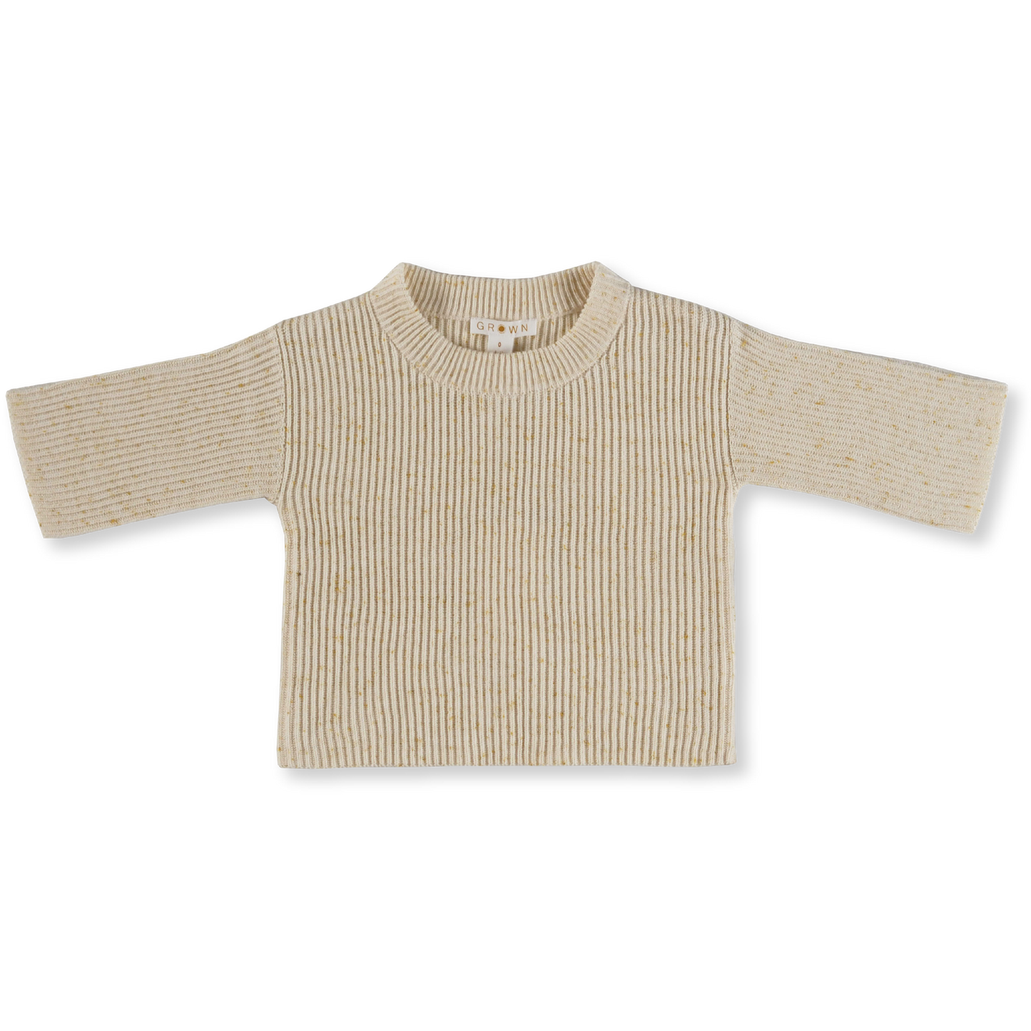 Grown Speckle Rib Pull Over - Golden Speckle